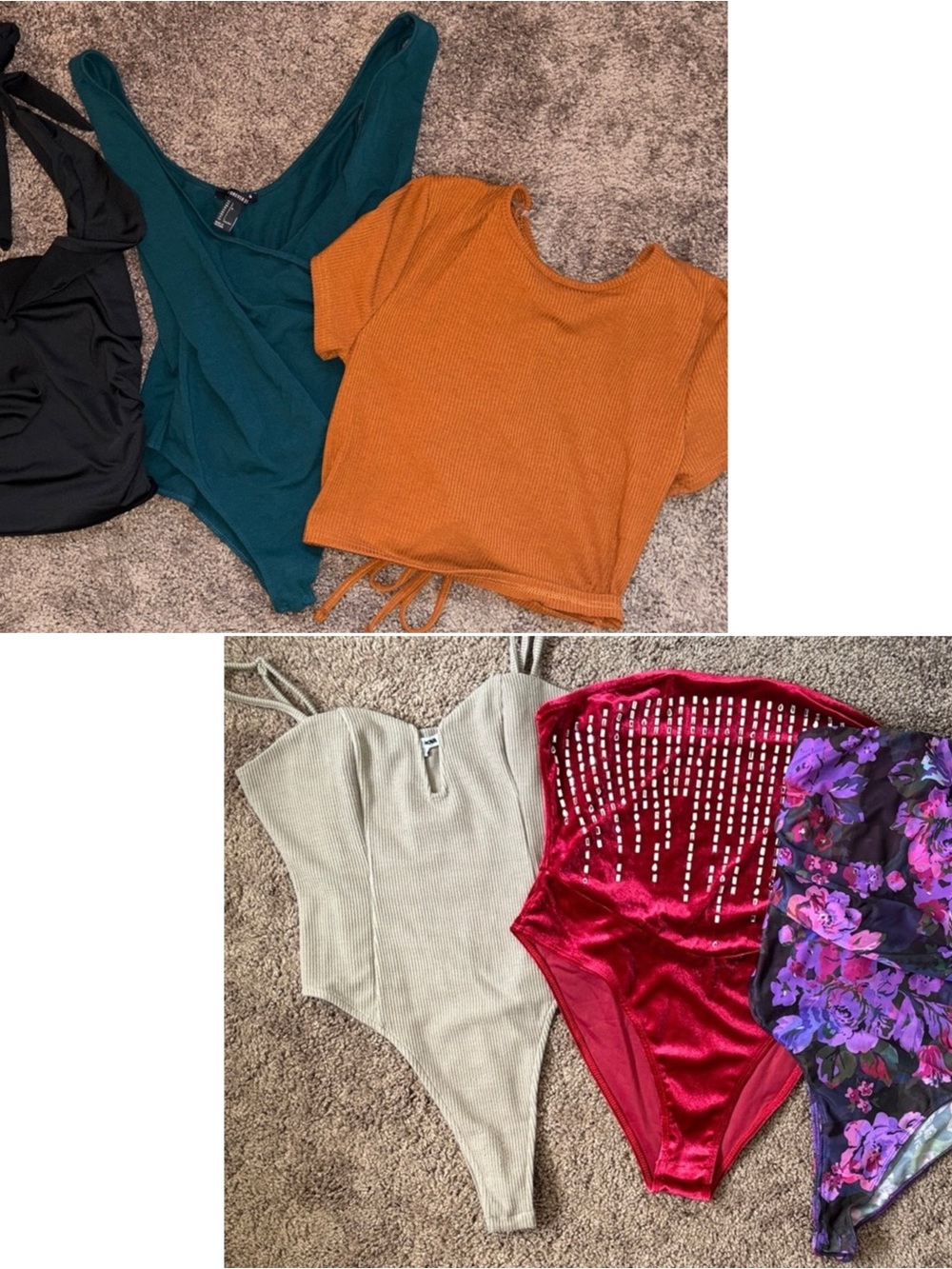 Large Bodysuits & Crop Tops